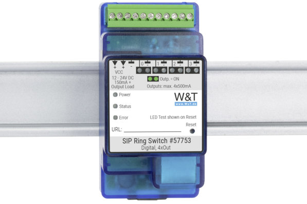 W&T: SIP Ring Switch zum Schalten per Anruf.
