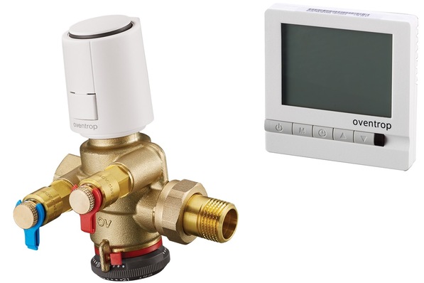 Oventrop: Unofix QT mit Aktor und Raumthermostat.