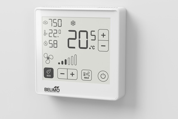 Belimo: Raumbediengerät mit ePaper-Touchdisplay.