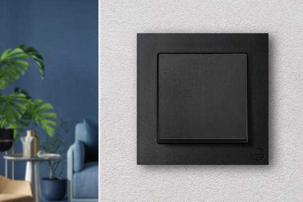 Merten: Schalter der Serie M-Pure Ocean Plastic.