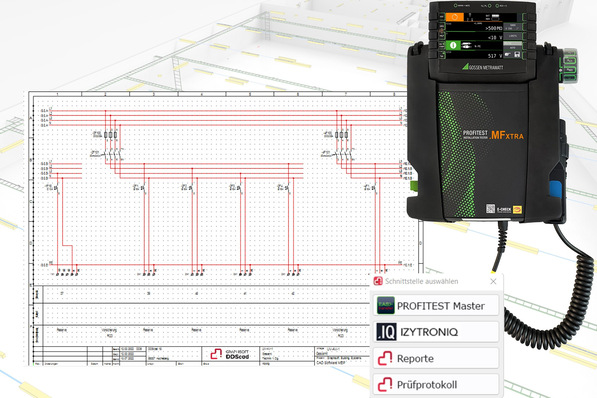 Graphisoft Building Systems: Datenaustausch aus zur Verteilerdokumentation zwischen DDScad und Profitest MF Xtra.