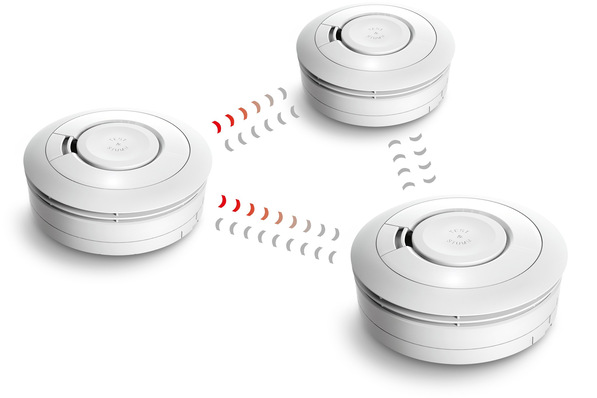Ei Electronics: Funk-Rauchwarnmelder mit integrierter Funkplatine.