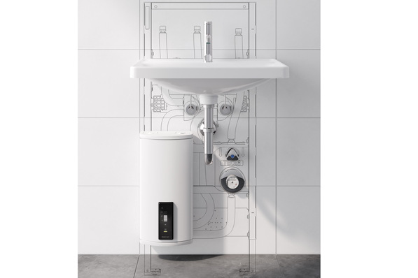 Tece: Waschtischmodul für Durchlauferhitzer.