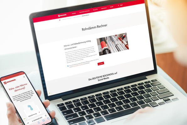 Rockwool: Rohrdämm-Rechner.