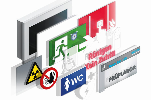 Inotec: TFT-Rettungszeichenleuchte FL 2820-TFT.