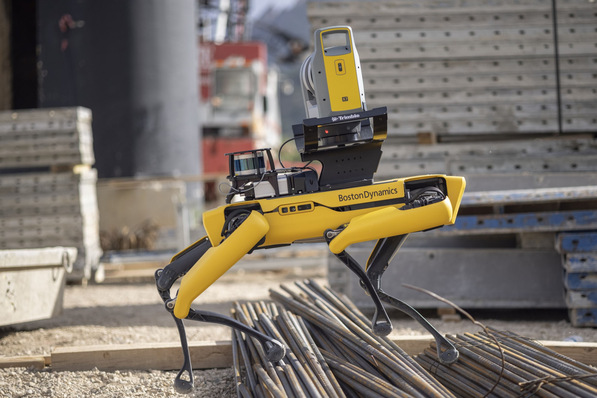 Bild 1 Die Automatisierung der Baustelle schreitet, aber momentan nur langsam voran: Aufmaßroboter in Aktion.