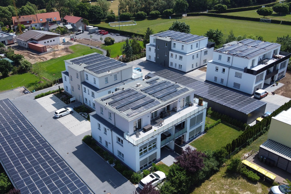 Bild 1 Blick auf das Appartementprojekt Riedwiese in Eichenzell.