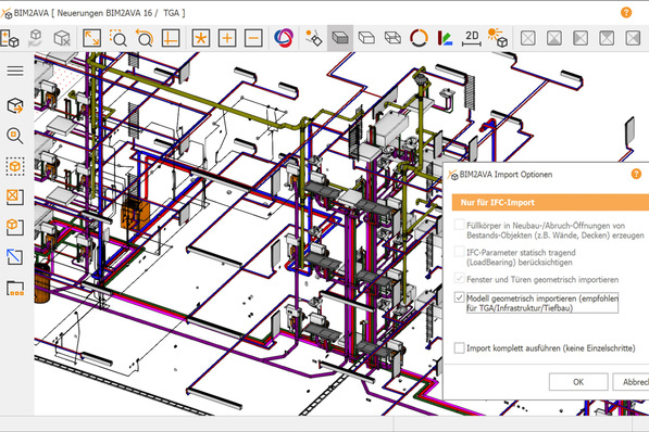 G&W Software: Vereinfachter Import komplexer Modelle in CaliforniaX über BIM2AVA V16.