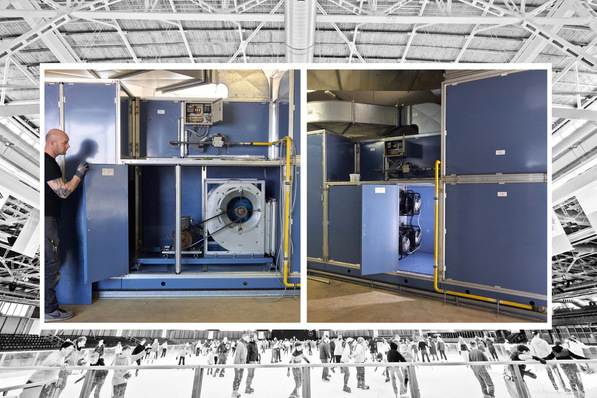 Die alten Ventilatoren wurden durch ein FanGrid mit drei Radialventilatoren der neuesten RadiPac Generation ersetzt.