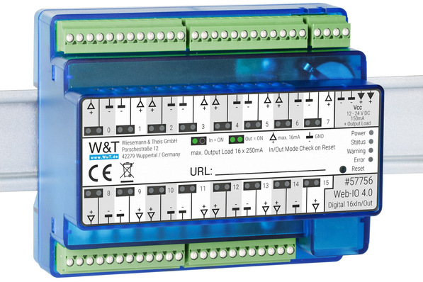  W&T: Web-IO 4.0 Digital Logger.