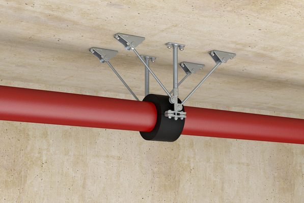  fischer: Festpunkt schwer FFP-HD42 mit Kälte-Festpunktschelle FFRC.