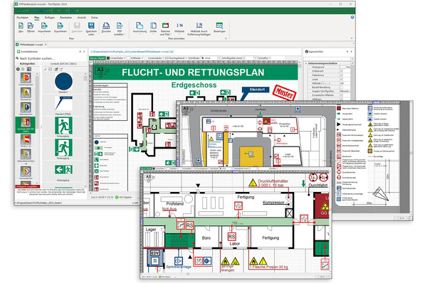  Weise Software: Die Brandschutz-Programme Fluchtplan, Brandschutzordnung und Brandschutznachweis.