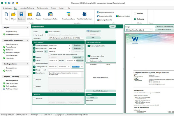 Weise Software: E-Rechnung 2025.