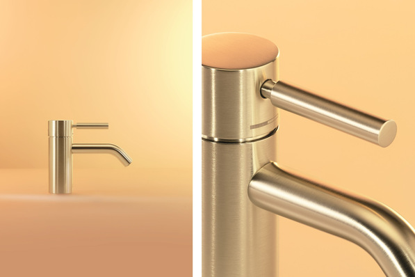 Dornbracht: Meta in Light Gold gebürstet.