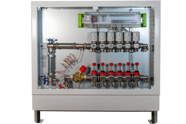 Kermi: Vormontierter x-net-Verteilerschrank.