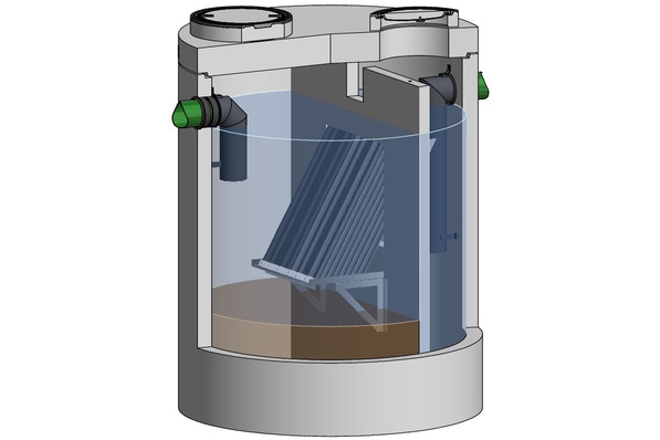 Mall: Lamellenklärer ViaTub.