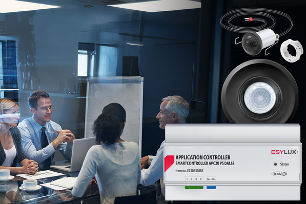 Esylux: DALI-2-Steuereinheit der Serie Smartcontroller.