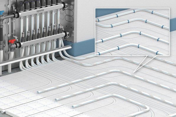 Verlegesystem Uponor Vario Heat Protect.