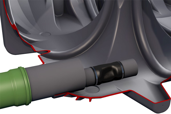 Graf: Drosselsystem EcoFlow Control.