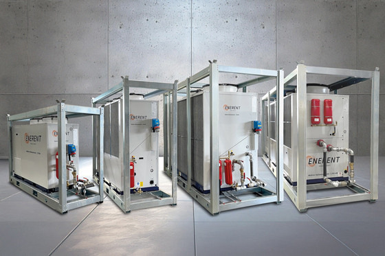 Die neuen Kaltwassersätze in verschiedenen Leistungsstufen.