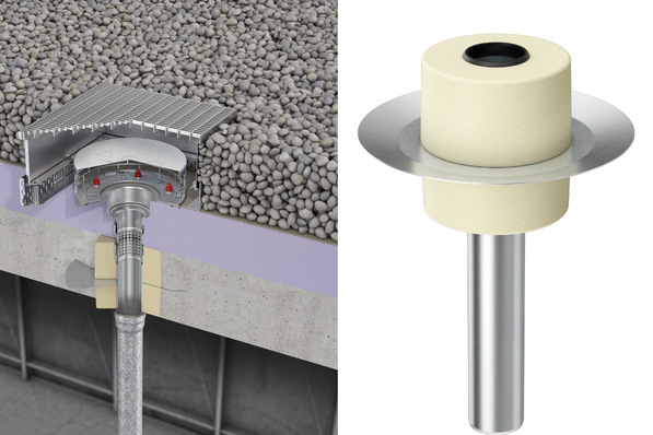 ACO Haustechnik: WU-Wand- und Deckendurchführung mit Sperrflansch.