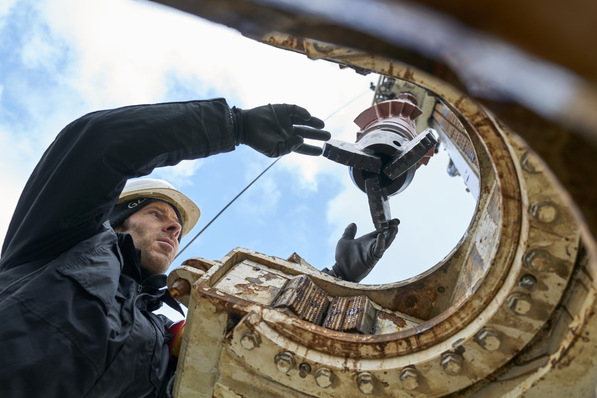 Bild 1 Tooling an einem Bohrgerät.