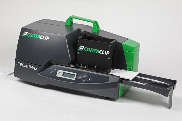 Conta-Clip: Thermotransferdrucker TTPCardMAX.
