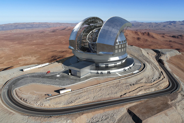 Auf dem Cerro Armazones in der chilenischen Atacama-Wüste entsteht derzeit das Extremely Large Telescope (ELT).