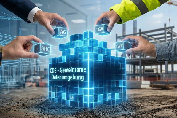 Bild 1 Ein Common Data Environment (CDE) dient als „Single Source of Truth“: Daten und Dokumente werden zentral gespeichert und gesteuert.