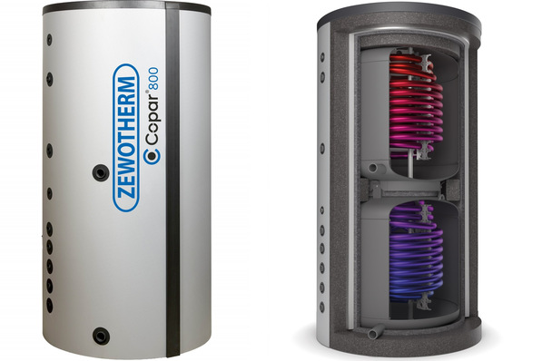 Zewotherm: Kombispeicher Copar für Wärmepumpen bis 22 kW.