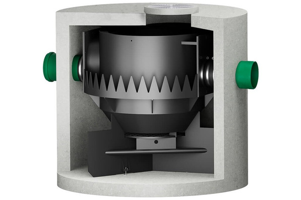 Graf: Hydrodynamischen Abscheider EcoProtect.