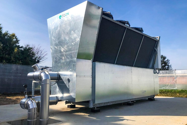 Teon: Hochtemperatur Wärmepumpe T350MB-DC Air in Monoblock-Ausführung.