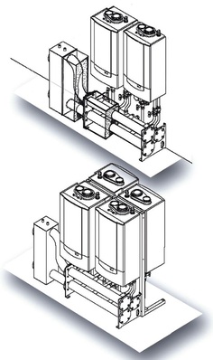 Oertli: Als 4er-Kaskade deckt der „GMR 4115 Condens“ jetzt bis zu 428 kW ab.