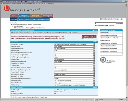 f:data: Immer aktuelle Orientierungspreise im Baupreislexikon.