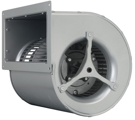 Das EC-Radialgebläse D3G146 von ebm-papst verringert in Luftschleiern den Verbrauch elektrischer Energie.