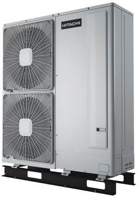 Hitachi: Invertergeregelte Luft/Wasser-Wärmepumpe Yutaki.