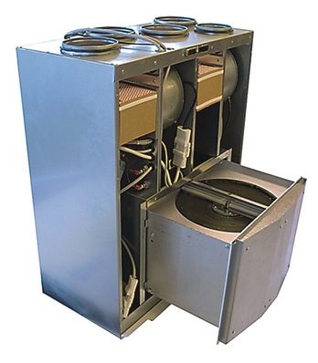 Swegon: ILTO-Lüftungsgeräte R80 mit rotierendem Wärmeübertrager.