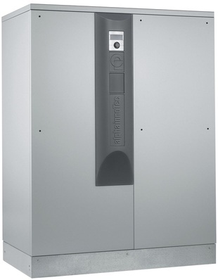Alpha-InnoTec: Die SWP 1600 mit 160kW kann in einer Reihenschaltung bis zu 640kW Heizlast abdecken.