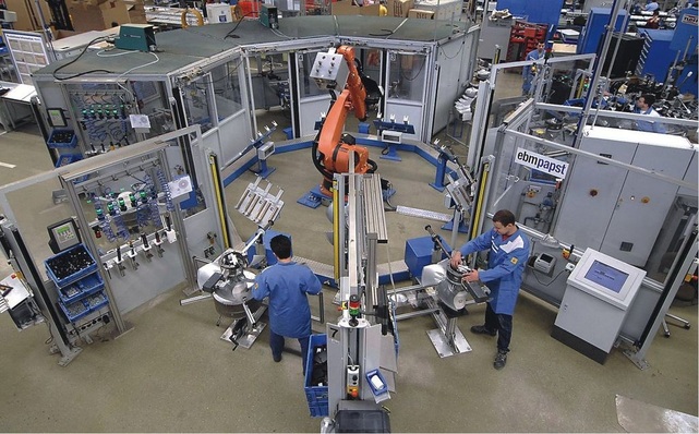 ebm-papst: Ventilatorproduktion am Standort Mulfingen.