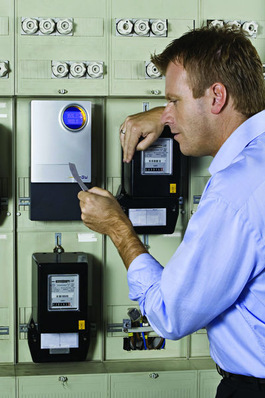 Intelligenter Stromzähler.