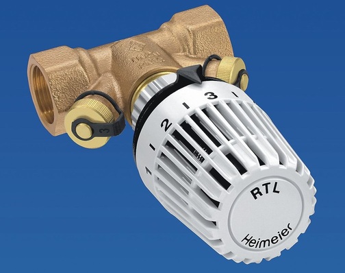 Heimeier: Das Vario B / RTL zur Rücklauftemperatur­begrenzung.