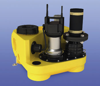 Jung: Fäkalienhebeanlagen compli 300 für Einfamilienhäuser mit Wechselstromanschluss.