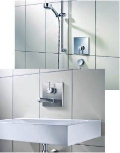 Schell: Einhebel-Armaturen Linus für Waschtisch und Dusche.