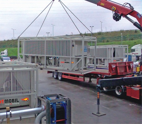 Hotmobil: Der transportable Kaltwassersatz KM Cool 565 eignet sich durch den großen Arbeitsbereich von —10 °C bis +25 °C zur Prozesskühlung und Klimatisierung.