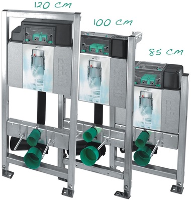 Die neuen Spülkästen ­Sanicontrol A 31 und B 31 sind vormontiert in den Mepa WC-Elementen ­erhältlich.