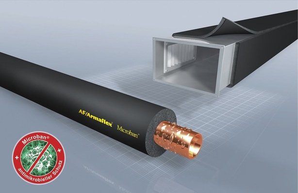 Armacell: AF/Armaflex von Armacell mit antimikro­biellem Schutz von Microban.