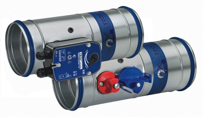 Trox-Brandschutzklappe der Serie FKRS-EU.