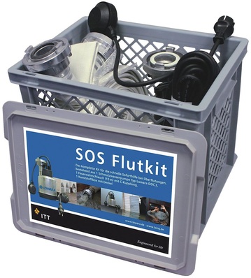 ITT Lowara: SOS-Flutkit zur schnellen Soforthilfe bei Überflutungen.