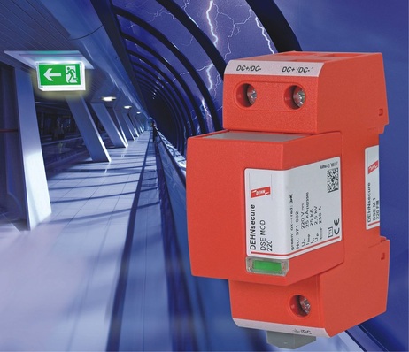 Dehn: Überspannungsschutzgerät DEHNsecure zur Absicherung von Gleichstromkreisen.