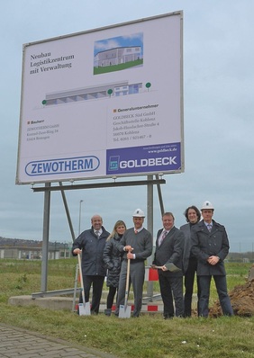 Zewotherm: Spatenstich für das neue Logistik- und Verwaltungszentrum in Remagen.